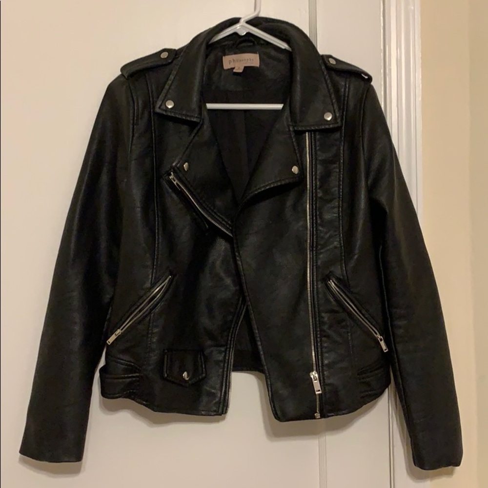 Philosophy Faux Leather Jacket